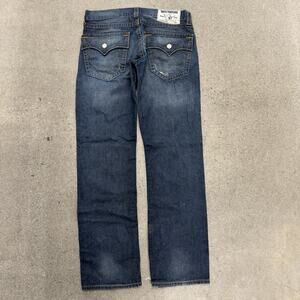True Religion Ricky Thick Stitch Straight Leg Jeans Men's Size 34